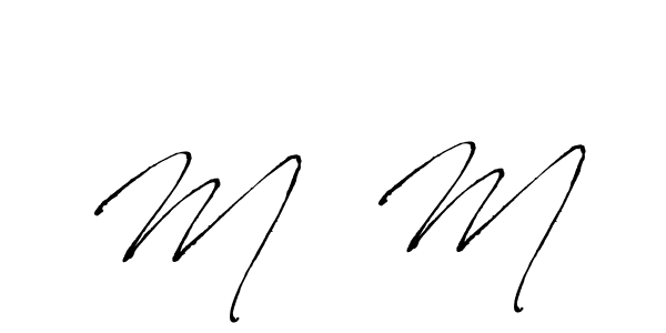 Similarly Antro_Vectra is the best handwritten signature design. Signature creator online .You can use it as an online autograph creator for name Mᴀ M. Mᴀ M signature style 6 images and pictures png