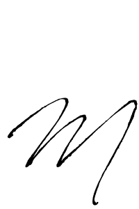 Design your own signature with our free online signature maker. With this signature software, you can create a handwritten (Antro_Vectra) signature for name M . M  signature style 6 images and pictures png