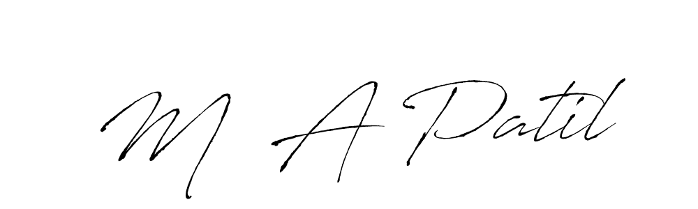Here are the top 10 professional signature styles for the name M  A Patil. These are the best autograph styles you can use for your name. M  A Patil signature style 6 images and pictures png