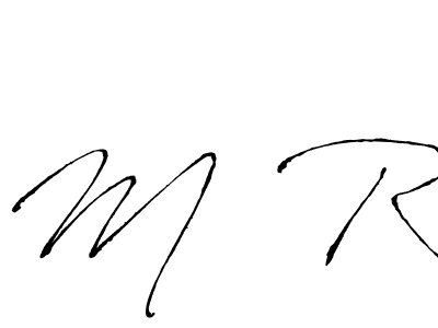 Use a signature maker to create a handwritten signature online. With this signature software, you can design (Antro_Vectra) your own signature for name M  R. M  R signature style 6 images and pictures png