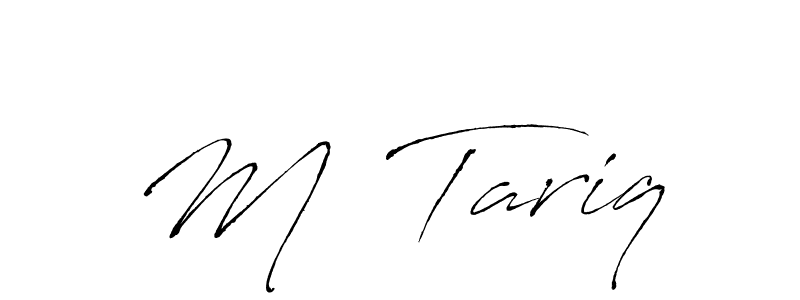 How to make M  Tariq name signature. Use Antro_Vectra style for creating short signs online. This is the latest handwritten sign. M  Tariq signature style 6 images and pictures png