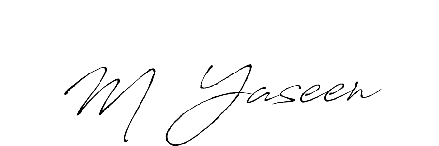 M  Yaseen stylish signature style. Best Handwritten Sign (Antro_Vectra) for my name. Handwritten Signature Collection Ideas for my name M  Yaseen. M  Yaseen signature style 6 images and pictures png