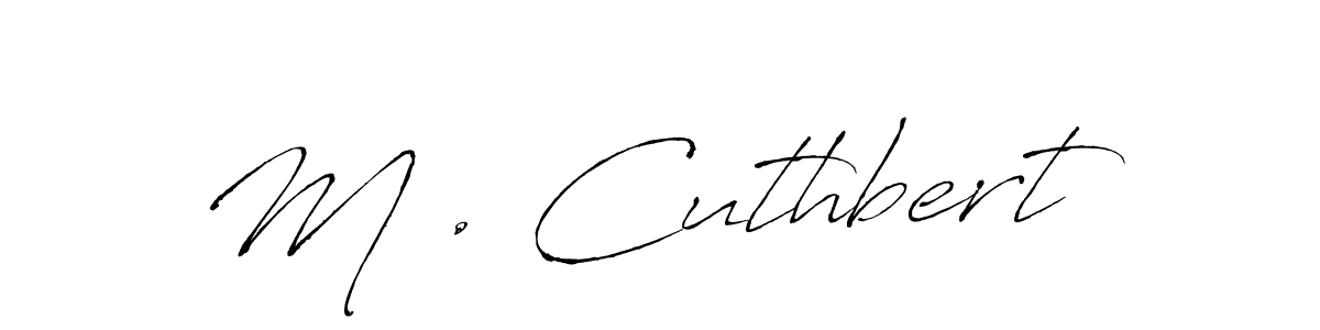 The best way (Antro_Vectra) to make a short signature is to pick only two or three words in your name. The name M . Cuthbert include a total of six letters. For converting this name. M . Cuthbert signature style 6 images and pictures png