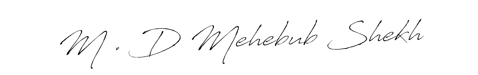 Make a beautiful signature design for name M . D Mehebub Shekh. Use this online signature maker to create a handwritten signature for free. M . D Mehebub Shekh signature style 6 images and pictures png
