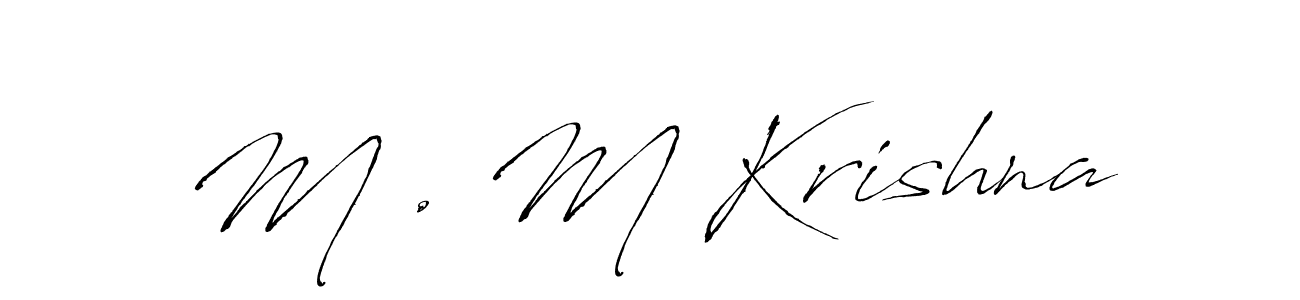 This is the best signature style for the M . M Krishna name. Also you like these signature font (Antro_Vectra). Mix name signature. M . M Krishna signature style 6 images and pictures png