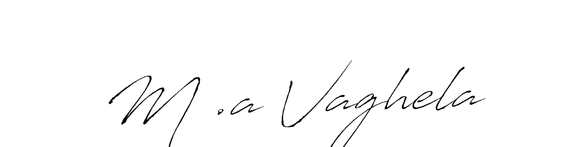 Use a signature maker to create a handwritten signature online. With this signature software, you can design (Antro_Vectra) your own signature for name M .a Vaghela. M .a Vaghela signature style 6 images and pictures png