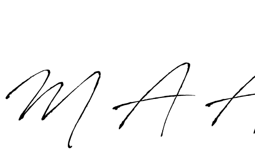 M A A stylish signature style. Best Handwritten Sign (Antro_Vectra) for my name. Handwritten Signature Collection Ideas for my name M A A. M A A signature style 6 images and pictures png