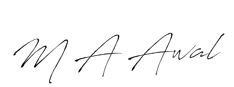 It looks lik you need a new signature style for name M A Awal. Design unique handwritten (Antro_Vectra) signature with our free signature maker in just a few clicks. M A Awal signature style 6 images and pictures png