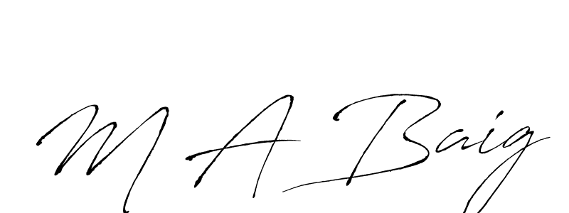 Once you've used our free online signature maker to create your best signature Antro_Vectra style, it's time to enjoy all of the benefits that M A Baig name signing documents. M A Baig signature style 6 images and pictures png