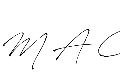 Make a beautiful signature design for name M A C. With this signature (Antro_Vectra) style, you can create a handwritten signature for free. M A C signature style 6 images and pictures png