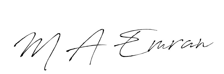 Make a beautiful signature design for name M A Emran. Use this online signature maker to create a handwritten signature for free. M A Emran signature style 6 images and pictures png