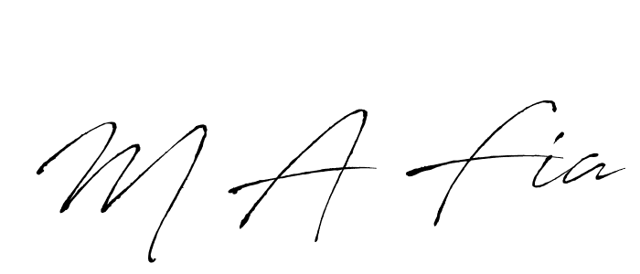 Also we have M A Fia name is the best signature style. Create professional handwritten signature collection using Antro_Vectra autograph style. M A Fia signature style 6 images and pictures png