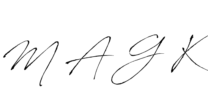 if you are searching for the best signature style for your name M A G K. so please give up your signature search. here we have designed multiple signature styles  using Antro_Vectra. M A G K signature style 6 images and pictures png