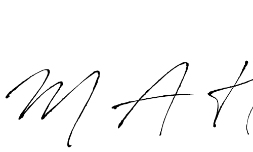 Also You can easily find your signature by using the search form. We will create M A H name handwritten signature images for you free of cost using Antro_Vectra sign style. M A H signature style 6 images and pictures png