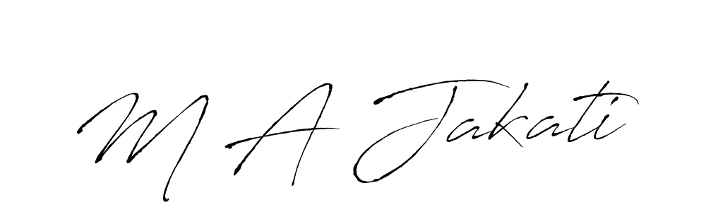 Make a beautiful signature design for name M A Jakati. Use this online signature maker to create a handwritten signature for free. M A Jakati signature style 6 images and pictures png