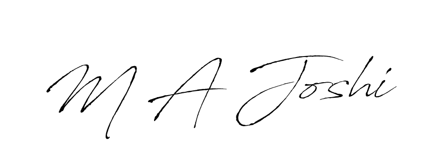 Make a beautiful signature design for name M A Joshi. Use this online signature maker to create a handwritten signature for free. M A Joshi signature style 6 images and pictures png