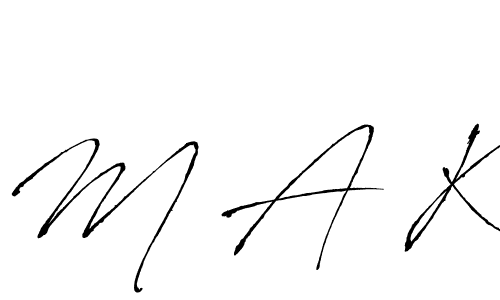 You should practise on your own different ways (Antro_Vectra) to write your name (M A K) in signature. don't let someone else do it for you. M A K signature style 6 images and pictures png