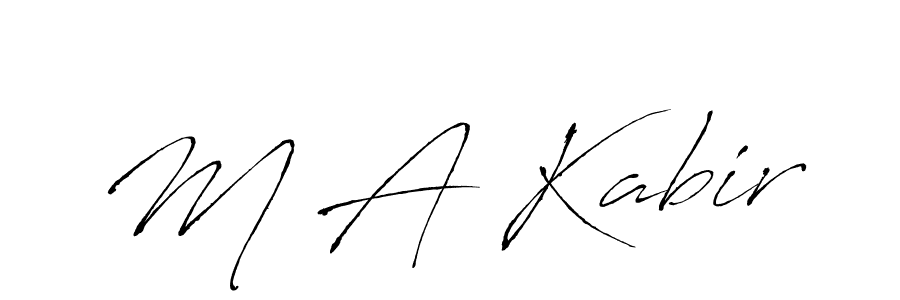 Antro_Vectra is a professional signature style that is perfect for those who want to add a touch of class to their signature. It is also a great choice for those who want to make their signature more unique. Get M A Kabir name to fancy signature for free. M A Kabir signature style 6 images and pictures png