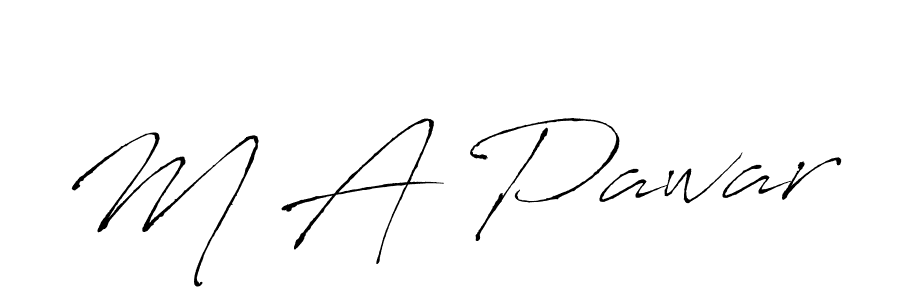 Design your own signature with our free online signature maker. With this signature software, you can create a handwritten (Antro_Vectra) signature for name M A Pawar. M A Pawar signature style 6 images and pictures png