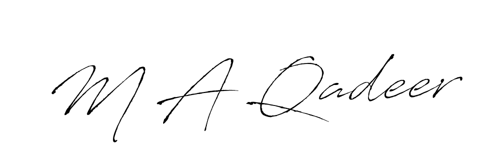 You can use this online signature creator to create a handwritten signature for the name M A Qadeer. This is the best online autograph maker. M A Qadeer signature style 6 images and pictures png