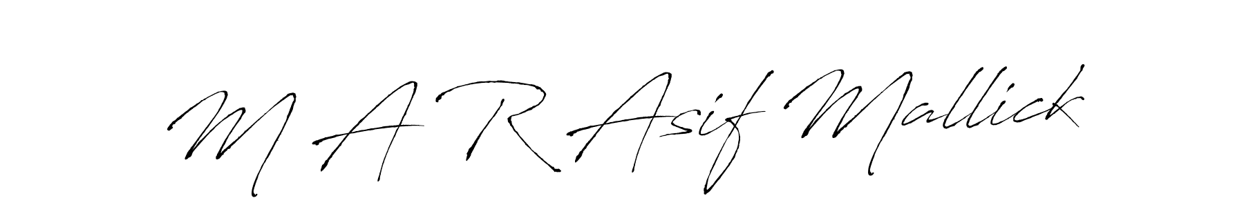 Also You can easily find your signature by using the search form. We will create M A R Asif Mallick name handwritten signature images for you free of cost using Antro_Vectra sign style. M A R Asif Mallick signature style 6 images and pictures png