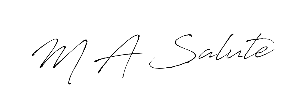 Here are the top 10 professional signature styles for the name M A Salute. These are the best autograph styles you can use for your name. M A Salute signature style 6 images and pictures png