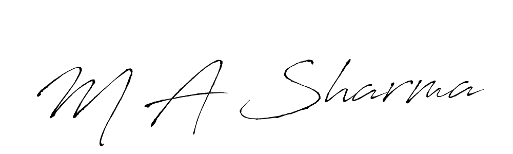 How to Draw M A Sharma signature style? Antro_Vectra is a latest design signature styles for name M A Sharma. M A Sharma signature style 6 images and pictures png