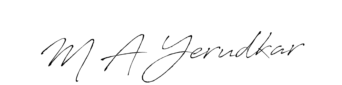 Similarly Antro_Vectra is the best handwritten signature design. Signature creator online .You can use it as an online autograph creator for name M A Yerudkar. M A Yerudkar signature style 6 images and pictures png