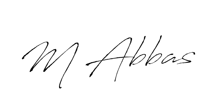 How to make M Abbas signature? Antro_Vectra is a professional autograph style. Create handwritten signature for M Abbas name. M Abbas signature style 6 images and pictures png