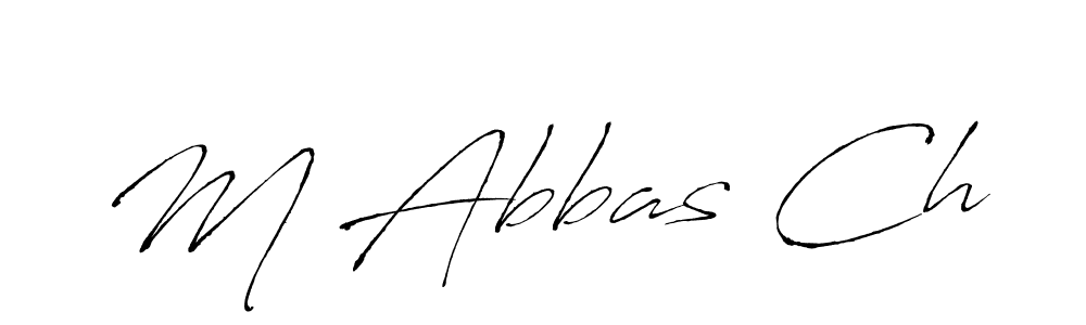 How to make M Abbas Ch signature? Antro_Vectra is a professional autograph style. Create handwritten signature for M Abbas Ch name. M Abbas Ch signature style 6 images and pictures png