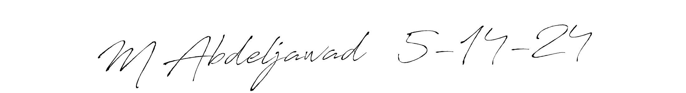 It looks lik you need a new signature style for name M Abdeljawad   5-14-24. Design unique handwritten (Antro_Vectra) signature with our free signature maker in just a few clicks. M Abdeljawad   5-14-24 signature style 6 images and pictures png