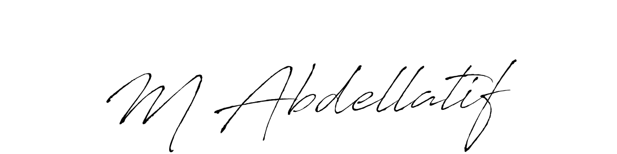 Also You can easily find your signature by using the search form. We will create M Abdellatif name handwritten signature images for you free of cost using Antro_Vectra sign style. M Abdellatif signature style 6 images and pictures png