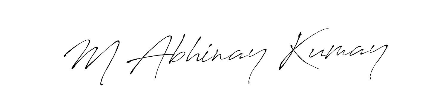 M Abhinay Kumay stylish signature style. Best Handwritten Sign (Antro_Vectra) for my name. Handwritten Signature Collection Ideas for my name M Abhinay Kumay. M Abhinay Kumay signature style 6 images and pictures png