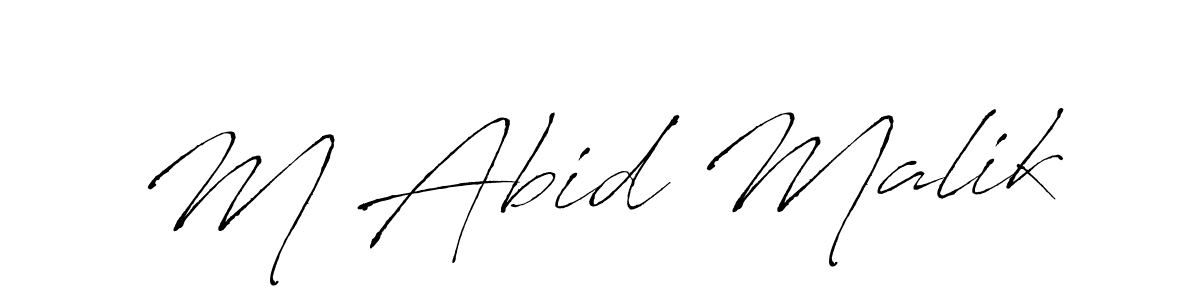 You should practise on your own different ways (Antro_Vectra) to write your name (M Abid Malik) in signature. don't let someone else do it for you. M Abid Malik signature style 6 images and pictures png