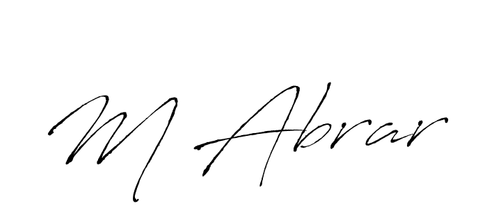 Also we have M Abrar name is the best signature style. Create professional handwritten signature collection using Antro_Vectra autograph style. M Abrar signature style 6 images and pictures png