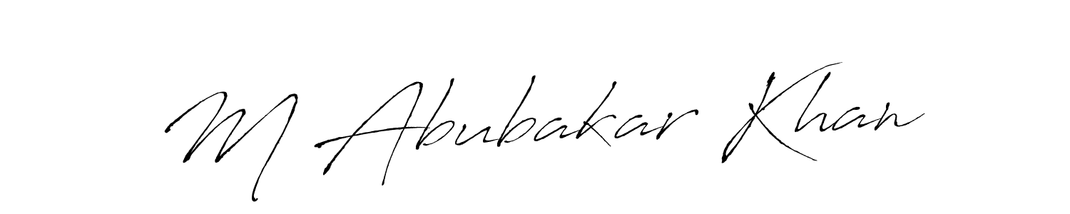 Also we have M Abubakar Khan name is the best signature style. Create professional handwritten signature collection using Antro_Vectra autograph style. M Abubakar Khan signature style 6 images and pictures png