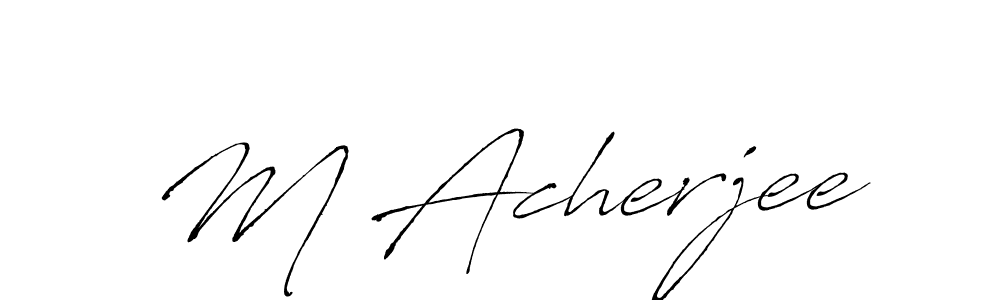 This is the best signature style for the M Acherjee name. Also you like these signature font (Antro_Vectra). Mix name signature. M Acherjee signature style 6 images and pictures png