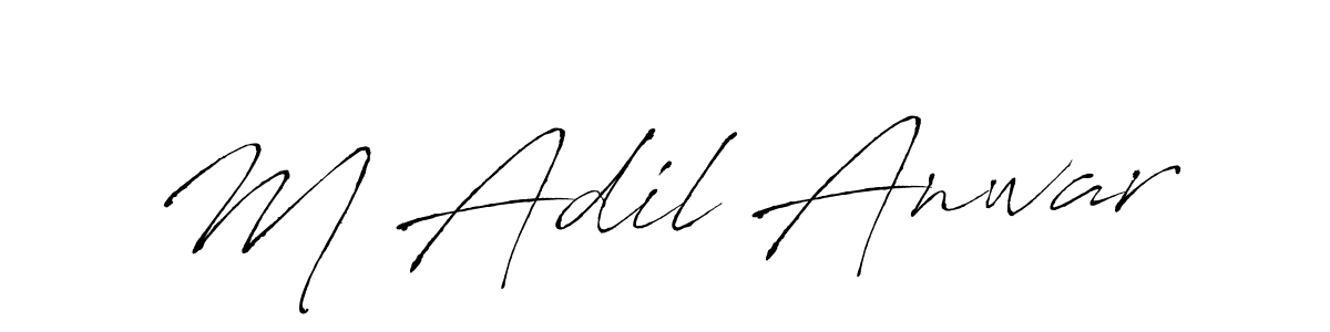 Make a beautiful signature design for name M Adil Anwar. Use this online signature maker to create a handwritten signature for free. M Adil Anwar signature style 6 images and pictures png