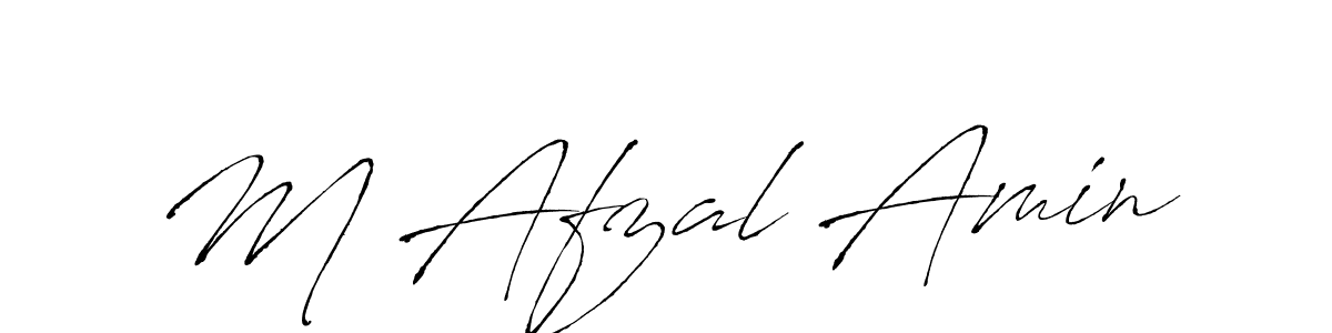 Design your own signature with our free online signature maker. With this signature software, you can create a handwritten (Antro_Vectra) signature for name M Afzal Amin. M Afzal Amin signature style 6 images and pictures png