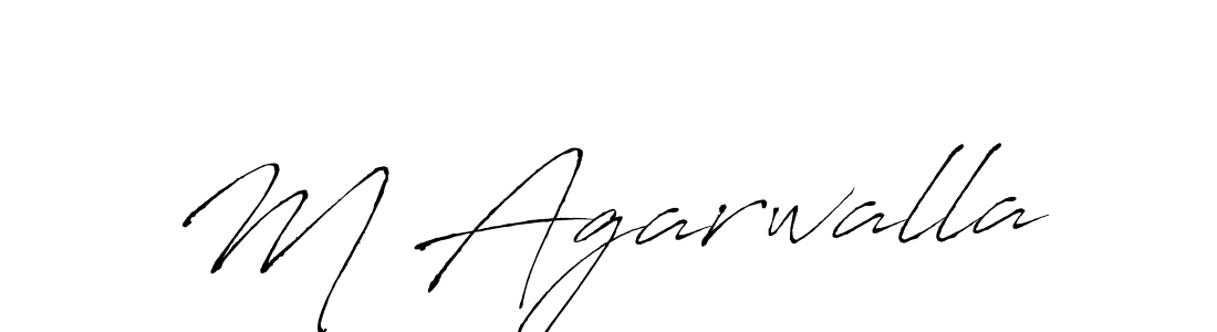 The best way (Antro_Vectra) to make a short signature is to pick only two or three words in your name. The name M Agarwalla include a total of six letters. For converting this name. M Agarwalla signature style 6 images and pictures png