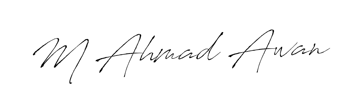 Make a beautiful signature design for name M Ahmad Awan. Use this online signature maker to create a handwritten signature for free. M Ahmad Awan signature style 6 images and pictures png