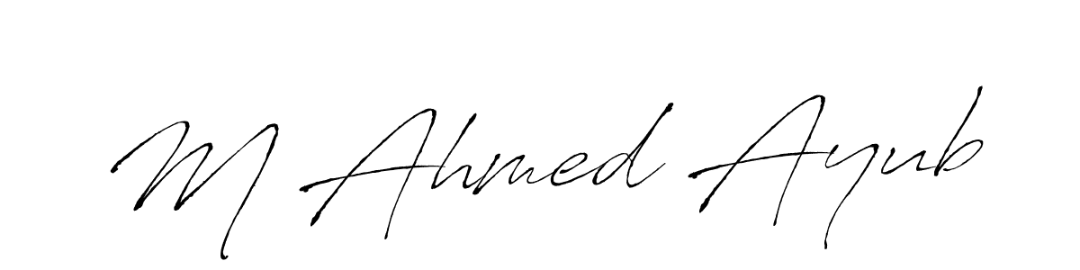 Make a beautiful signature design for name M Ahmed Ayub. Use this online signature maker to create a handwritten signature for free. M Ahmed Ayub signature style 6 images and pictures png