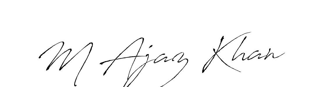 Also we have M Ajaz Khan name is the best signature style. Create professional handwritten signature collection using Antro_Vectra autograph style. M Ajaz Khan signature style 6 images and pictures png