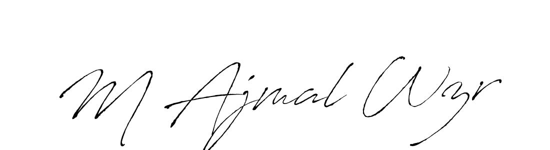 Make a beautiful signature design for name M Ajmal Wzr. Use this online signature maker to create a handwritten signature for free. M Ajmal Wzr signature style 6 images and pictures png