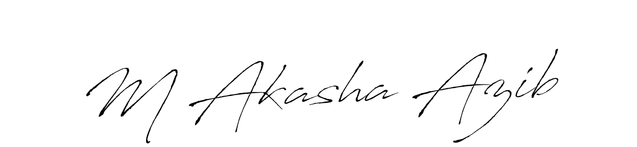 How to make M Akasha Azib signature? Antro_Vectra is a professional autograph style. Create handwritten signature for M Akasha Azib name. M Akasha Azib signature style 6 images and pictures png