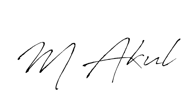 You should practise on your own different ways (Antro_Vectra) to write your name (M Akul) in signature. don't let someone else do it for you. M Akul signature style 6 images and pictures png
