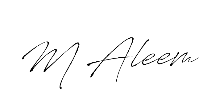 if you are searching for the best signature style for your name M Aleem. so please give up your signature search. here we have designed multiple signature styles  using Antro_Vectra. M Aleem signature style 6 images and pictures png