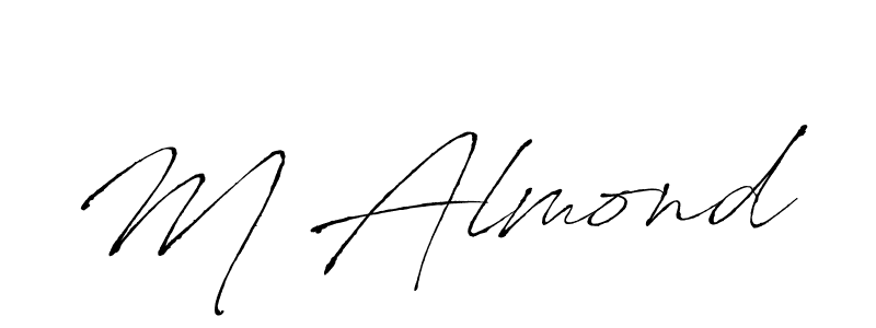 Once you've used our free online signature maker to create your best signature Antro_Vectra style, it's time to enjoy all of the benefits that M Almond name signing documents. M Almond signature style 6 images and pictures png