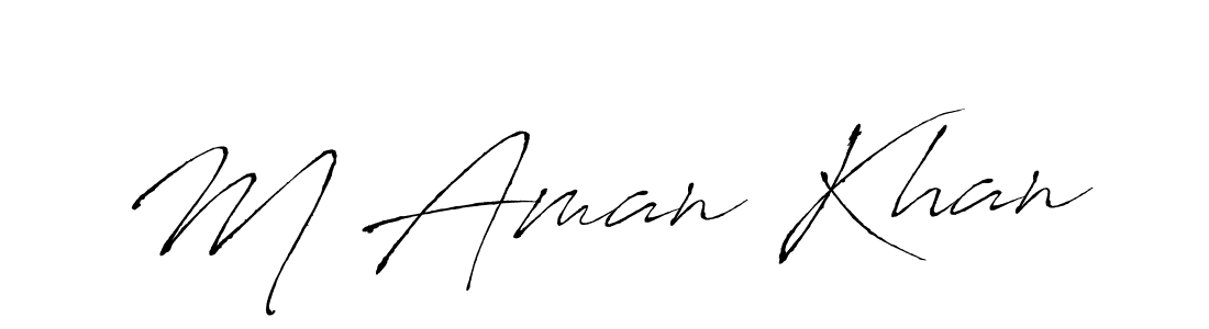 Use a signature maker to create a handwritten signature online. With this signature software, you can design (Antro_Vectra) your own signature for name M Aman Khan. M Aman Khan signature style 6 images and pictures png