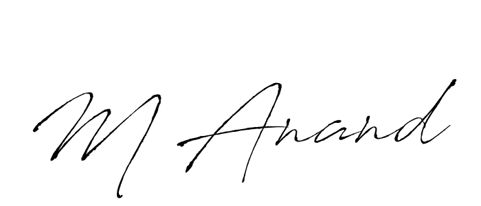 Make a beautiful signature design for name M Anand. Use this online signature maker to create a handwritten signature for free. M Anand signature style 6 images and pictures png